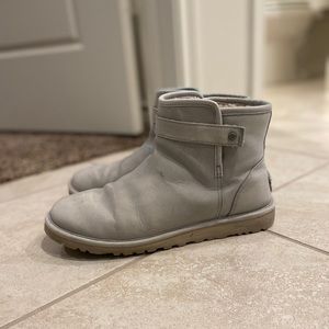 Gray UGG booties